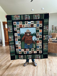 Smokey Bear Lap Quilt